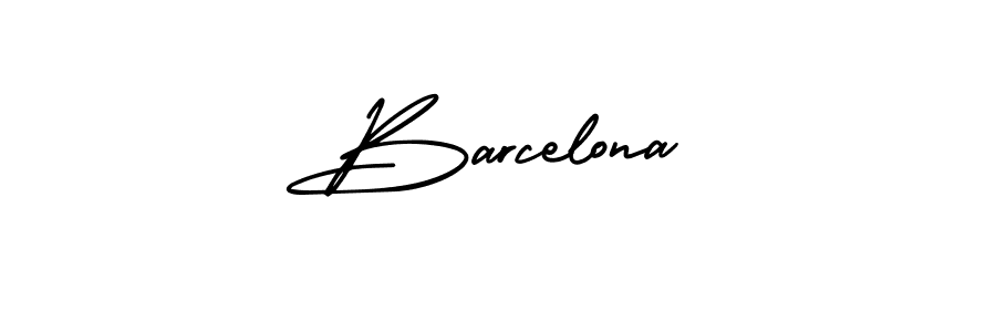 Use a signature maker to create a handwritten signature online. With this signature software, you can design (AmerikaSignatureDemo-Regular) your own signature for name Barcelona. Barcelona signature style 3 images and pictures png