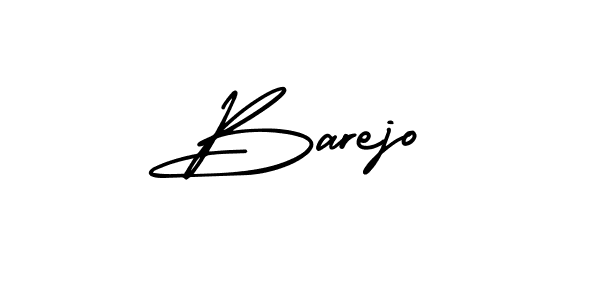 Use a signature maker to create a handwritten signature online. With this signature software, you can design (AmerikaSignatureDemo-Regular) your own signature for name Barejo. Barejo signature style 3 images and pictures png