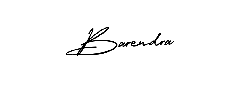 Barendra stylish signature style. Best Handwritten Sign (AmerikaSignatureDemo-Regular) for my name. Handwritten Signature Collection Ideas for my name Barendra. Barendra signature style 3 images and pictures png