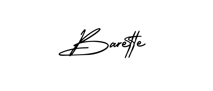 Make a beautiful signature design for name Barette. With this signature (AmerikaSignatureDemo-Regular) style, you can create a handwritten signature for free. Barette signature style 3 images and pictures png