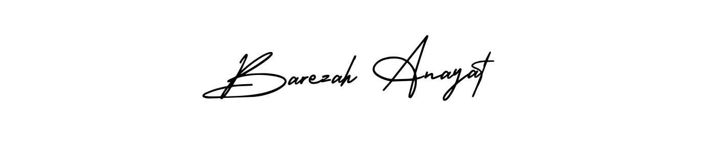 How to Draw Barezah Anayat signature style? AmerikaSignatureDemo-Regular is a latest design signature styles for name Barezah Anayat. Barezah Anayat signature style 3 images and pictures png