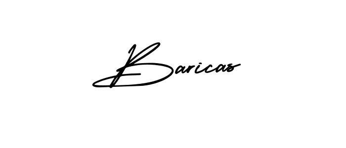 How to make Baricas name signature. Use AmerikaSignatureDemo-Regular style for creating short signs online. This is the latest handwritten sign. Baricas signature style 3 images and pictures png