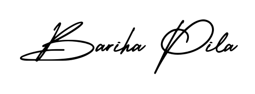 Quickly download Bariha Pila name signature in high-resolution PNG using AmerikaSignatureDemo-Regular style. Ready to insert into PDFs and online applications. Bariha Pila signature style 3 images and pictures png