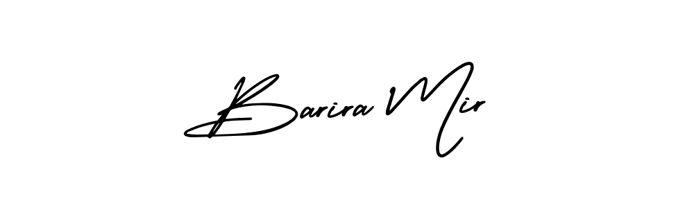Make a beautiful signature design for name Barira Mir. With this signature (AmerikaSignatureDemo-Regular) style, you can create a handwritten signature for free. Barira Mir signature style 3 images and pictures png