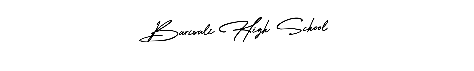 Create a beautiful signature design for name Barisali High School. With this signature (AmerikaSignatureDemo-Regular) fonts, you can make a handwritten signature for free. Barisali High School signature style 3 images and pictures png