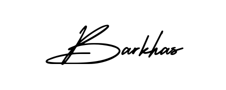 A stylish, flowing autograph style designed for name Barkhas using AmerikaSignatureDemo-Regular typography. Perfect for digital creative projects. Barkhas signature style 3 images and pictures png