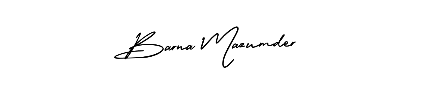 AmerikaSignatureDemo-Regular is a professional signature style that is perfect for those who want to add a touch of class to their signature. It is also a great choice for those who want to make their signature more unique. Get Barna Mazumder name to fancy signature for free. Barna Mazumder signature style 3 images and pictures png