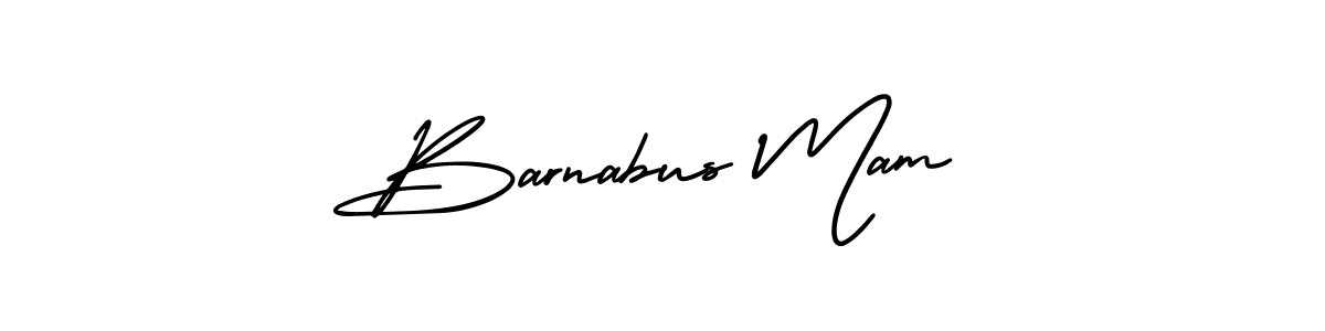 Also You can easily find your signature by using the search form. We will create Barnabus Mam name handwritten signature images for you free of cost using AmerikaSignatureDemo-Regular sign style. Barnabus Mam signature style 3 images and pictures png