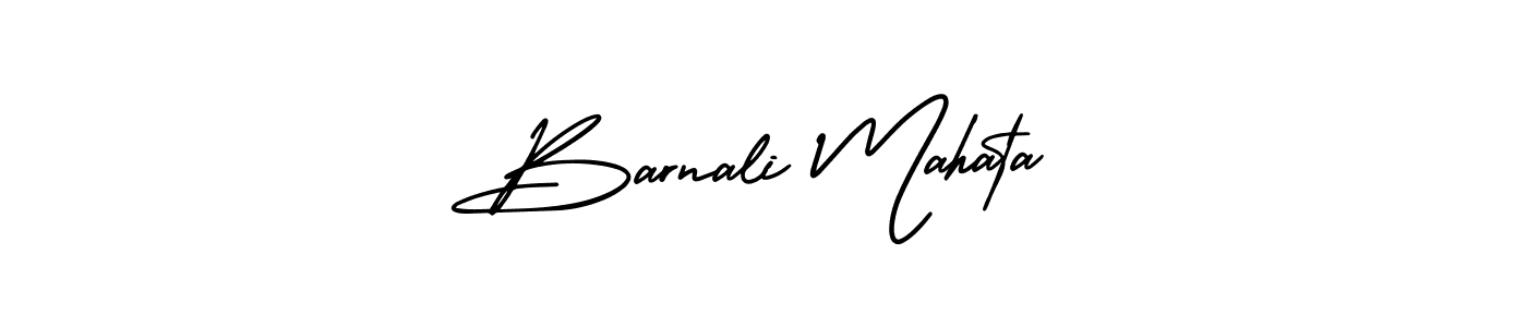 AmerikaSignatureDemo-Regular is a professional signature style that is perfect for those who want to add a touch of class to their signature. It is also a great choice for those who want to make their signature more unique. Get Barnali Mahata name to fancy signature for free. Barnali Mahata signature style 3 images and pictures png