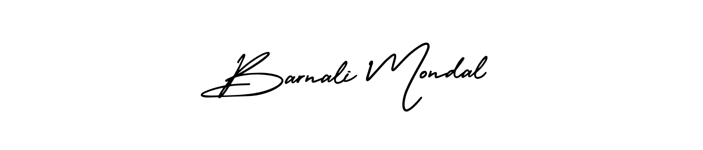 Create a beautiful signature design for name Barnali Mondal. With this signature (AmerikaSignatureDemo-Regular) fonts, you can make a handwritten signature for free. Barnali Mondal signature style 3 images and pictures png