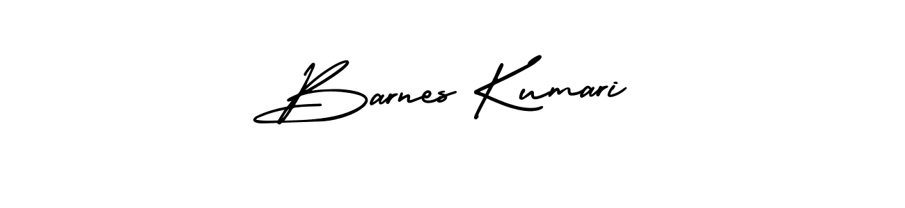 How to make Barnes Kumari signature? AmerikaSignatureDemo-Regular is a professional autograph style. Create handwritten signature for Barnes Kumari name. Barnes Kumari signature style 3 images and pictures png