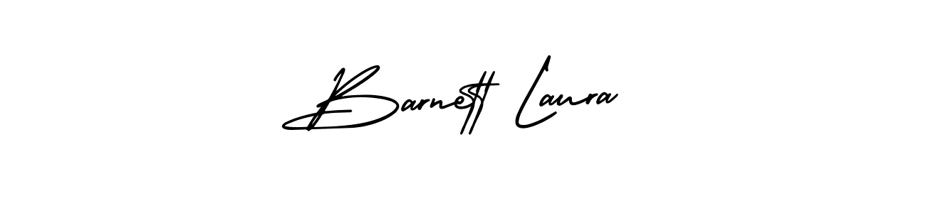 if you are searching for the best signature style for your name Barnett Laura. so please give up your signature search. here we have designed multiple signature styles  using AmerikaSignatureDemo-Regular. Barnett Laura signature style 3 images and pictures png