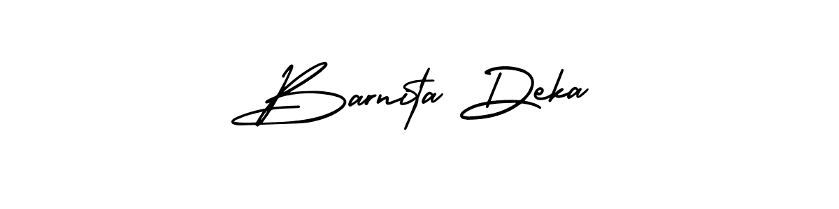 Also we have Barnita Deka name is the best signature style. Create professional handwritten signature collection using AmerikaSignatureDemo-Regular autograph style. Barnita Deka signature style 3 images and pictures png