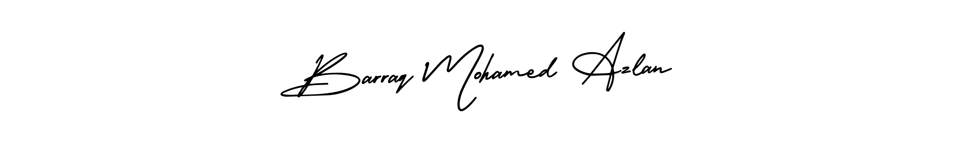 Design your own signature with our free online signature maker. With this signature software, you can create a handwritten (AmerikaSignatureDemo-Regular) signature for name Barraq Mohamed Azlan. Barraq Mohamed Azlan signature style 3 images and pictures png