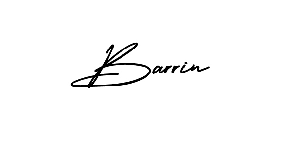 Barrin stylish signature style. Best Handwritten Sign (AmerikaSignatureDemo-Regular) for my name. Handwritten Signature Collection Ideas for my name Barrin. Barrin signature style 3 images and pictures png