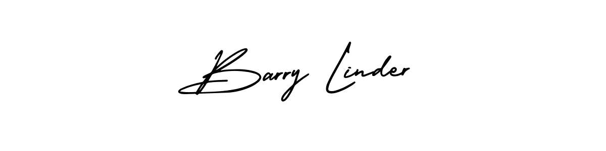 How to make Barry Linder name signature. Use AmerikaSignatureDemo-Regular style for creating short signs online. This is the latest handwritten sign. Barry Linder signature style 3 images and pictures png
