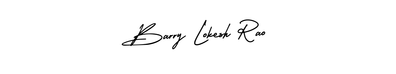 Make a beautiful signature design for name Barry Lokesh Rao. With this signature (AmerikaSignatureDemo-Regular) style, you can create a handwritten signature for free. Barry Lokesh Rao signature style 3 images and pictures png