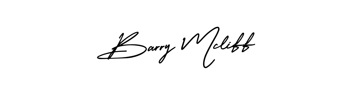 The best way (AmerikaSignatureDemo-Regular) to make a short signature is to pick only two or three words in your name. The name Barry Mcliff include a total of six letters. For converting this name. Barry Mcliff signature style 3 images and pictures png