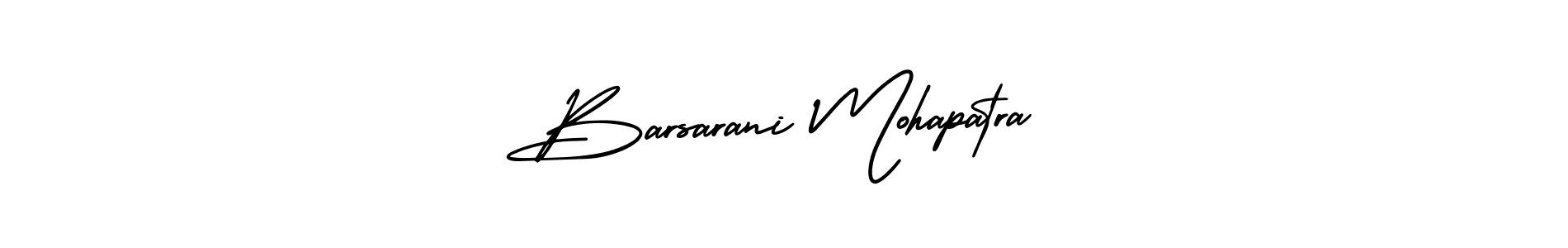 Design your own signature with our free online signature maker. With this signature software, you can create a handwritten (AmerikaSignatureDemo-Regular) signature for name Barsarani Mohapatra. Barsarani Mohapatra signature style 3 images and pictures png