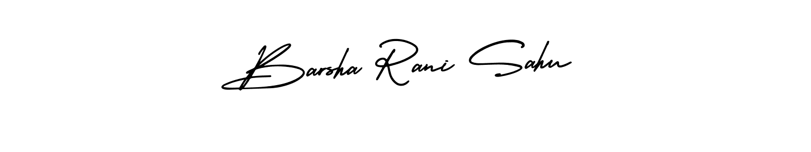 How to make Barsha Rani Sahu name signature. Use AmerikaSignatureDemo-Regular style for creating short signs online. This is the latest handwritten sign. Barsha Rani Sahu signature style 3 images and pictures png