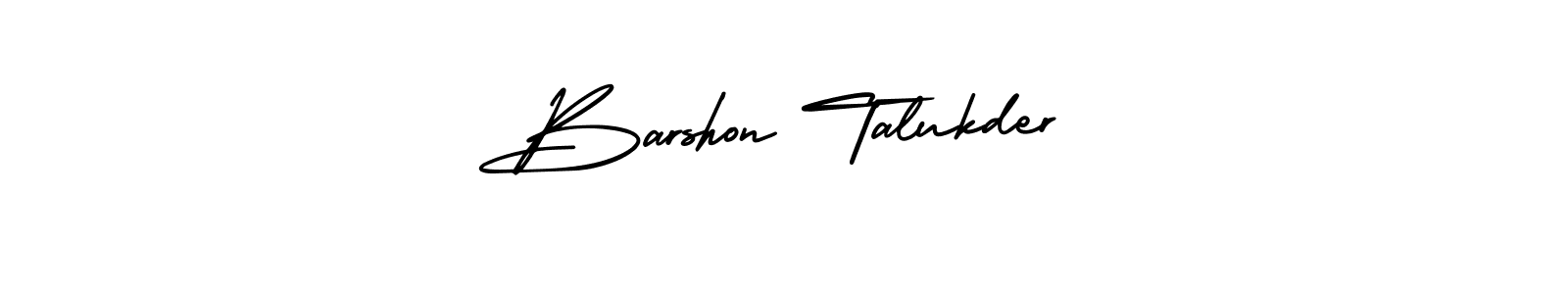 Design your own signature with our free online signature maker. With this signature software, you can create a handwritten (AmerikaSignatureDemo-Regular) signature for name Barshon Talukder. Barshon Talukder signature style 3 images and pictures png