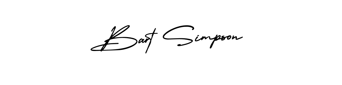 The best way (AmerikaSignatureDemo-Regular) to make a short signature is to pick only two or three words in your name. The name Bart Simpson include a total of six letters. For converting this name. Bart Simpson signature style 3 images and pictures png