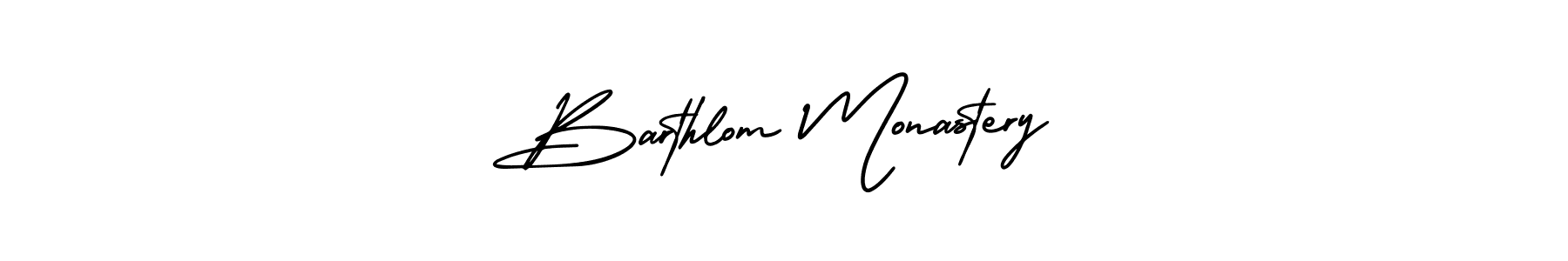 Make a beautiful signature design for name Barthlom Monastery. With this signature (AmerikaSignatureDemo-Regular) style, you can create a handwritten signature for free. Barthlom Monastery signature style 3 images and pictures png