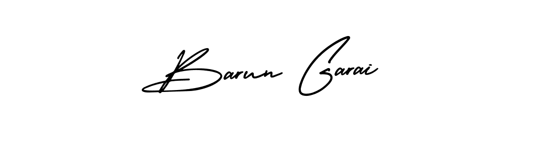 This is the best signature style for the Barun Garai name. Also you like these signature font (AmerikaSignatureDemo-Regular). Mix name signature. Barun Garai signature style 3 images and pictures png