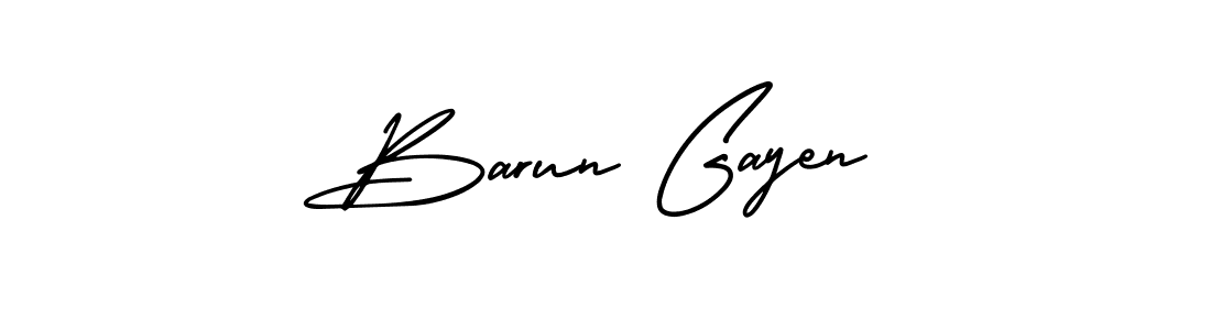 This is the best signature style for the Barun Gayen name. Also you like these signature font (AmerikaSignatureDemo-Regular). Mix name signature. Barun Gayen signature style 3 images and pictures png