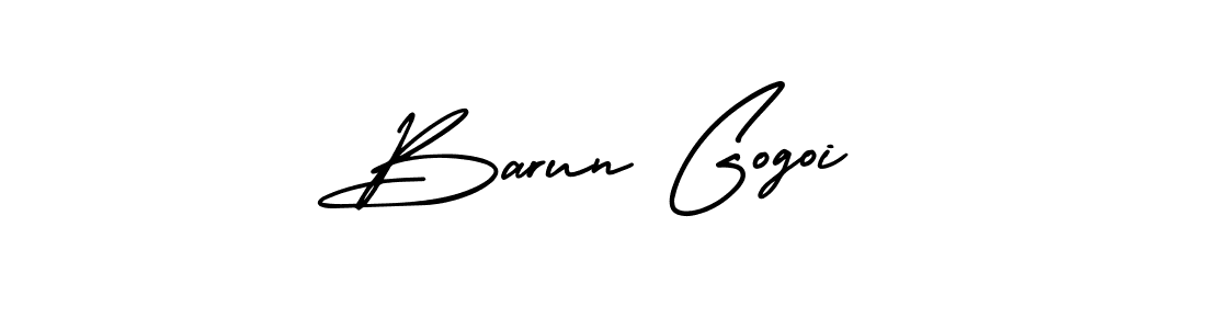 Make a short Barun Gogoi signature style. Manage your documents anywhere anytime using AmerikaSignatureDemo-Regular. Create and add eSignatures, submit forms, share and send files easily. Barun Gogoi signature style 3 images and pictures png