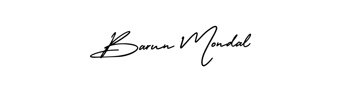 How to Draw Barun Mondal signature style? AmerikaSignatureDemo-Regular is a latest design signature styles for name Barun Mondal. Barun Mondal signature style 3 images and pictures png