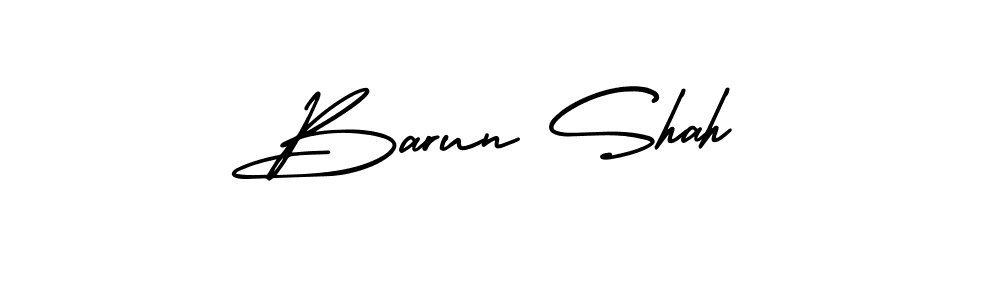 Similarly AmerikaSignatureDemo-Regular is the best handwritten signature design. Signature creator online .You can use it as an online autograph creator for name Barun Shah. Barun Shah signature style 3 images and pictures png