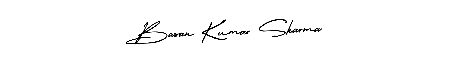 Also You can easily find your signature by using the search form. We will create Basan Kumar Sharma name handwritten signature images for you free of cost using AmerikaSignatureDemo-Regular sign style. Basan Kumar Sharma signature style 3 images and pictures png