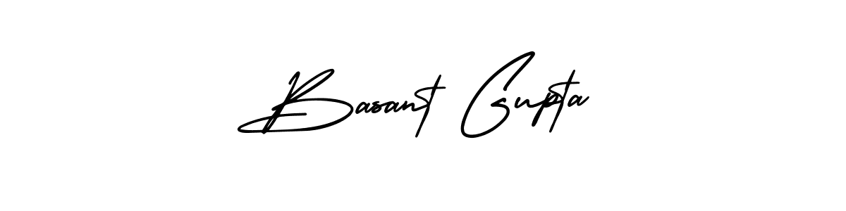 The best way (AmerikaSignatureDemo-Regular) to make a short signature is to pick only two or three words in your name. The name Basant Gupta include a total of six letters. For converting this name. Basant Gupta signature style 3 images and pictures png