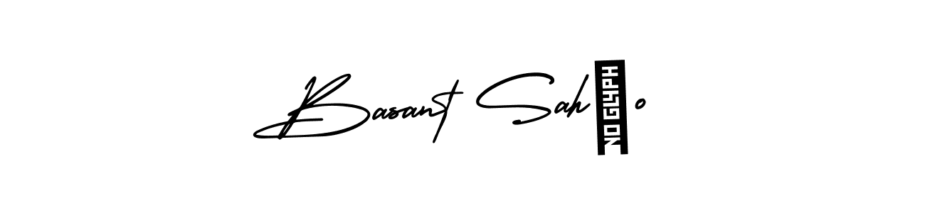 Create a beautiful signature design for name Basant Sahòo. With this signature (AmerikaSignatureDemo-Regular) fonts, you can make a handwritten signature for free. Basant Sahòo signature style 3 images and pictures png