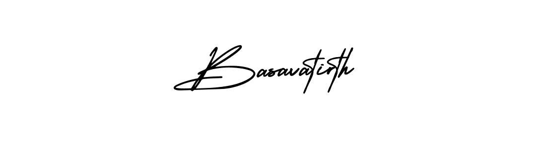 Design your own signature with our free online signature maker. With this signature software, you can create a handwritten (AmerikaSignatureDemo-Regular) signature for name Basavatirth. Basavatirth signature style 3 images and pictures png