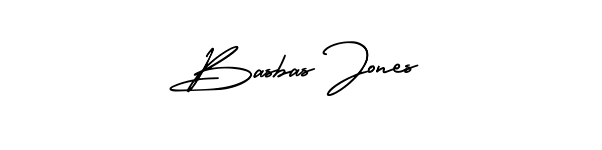 Use a signature maker to create a handwritten signature online. With this signature software, you can design (AmerikaSignatureDemo-Regular) your own signature for name Basbas Jones. Basbas Jones signature style 3 images and pictures png
