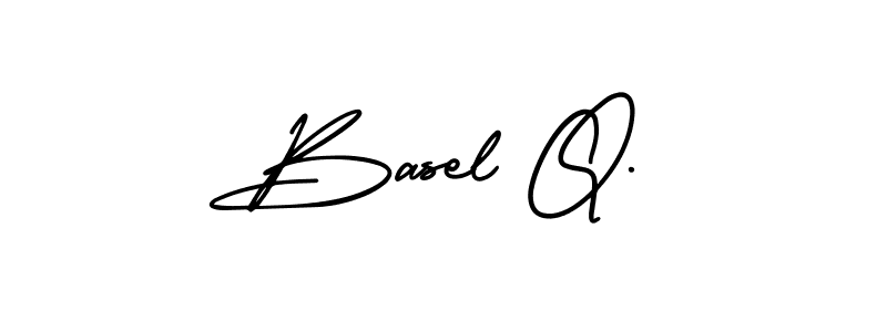 Create a beautiful signature design for name Basel Q.. With this signature (AmerikaSignatureDemo-Regular) fonts, you can make a handwritten signature for free. Basel Q. signature style 3 images and pictures png