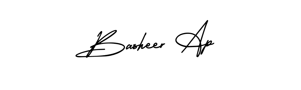 Design your own signature with our free online signature maker. With this signature software, you can create a handwritten (AmerikaSignatureDemo-Regular) signature for name Basheer Ap. Basheer Ap signature style 3 images and pictures png