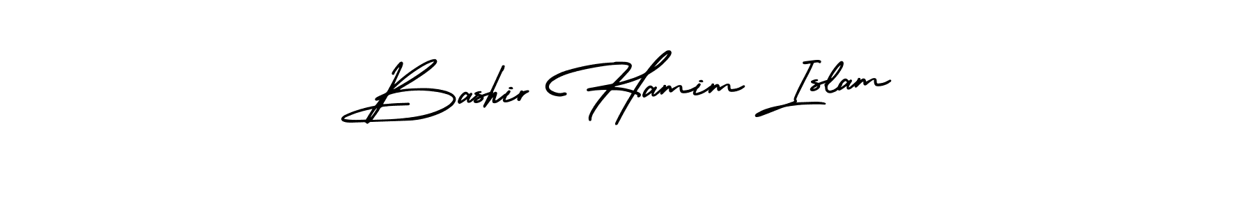 AmerikaSignatureDemo-Regular is a professional signature style that is perfect for those who want to add a touch of class to their signature. It is also a great choice for those who want to make their signature more unique. Get Bashir Hamim Islam name to fancy signature for free. Bashir Hamim Islam signature style 3 images and pictures png