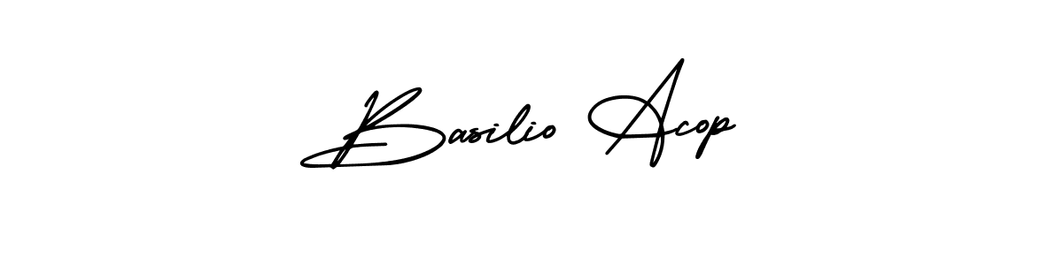 It looks lik you need a new signature style for name Basilio Acop. Design unique handwritten (AmerikaSignatureDemo-Regular) signature with our free signature maker in just a few clicks. Basilio Acop signature style 3 images and pictures png