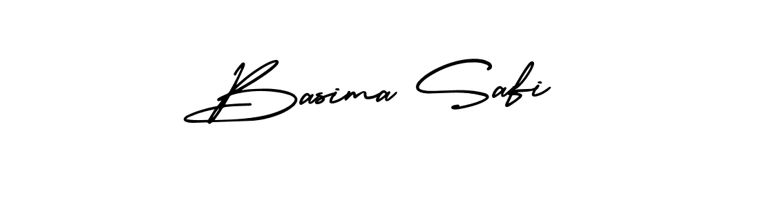 How to make Basima Safi name signature. Use AmerikaSignatureDemo-Regular style for creating short signs online. This is the latest handwritten sign. Basima Safi signature style 3 images and pictures png