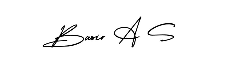 How to make Basir A S signature? AmerikaSignatureDemo-Regular is a professional autograph style. Create handwritten signature for Basir A S name. Basir A S signature style 3 images and pictures png