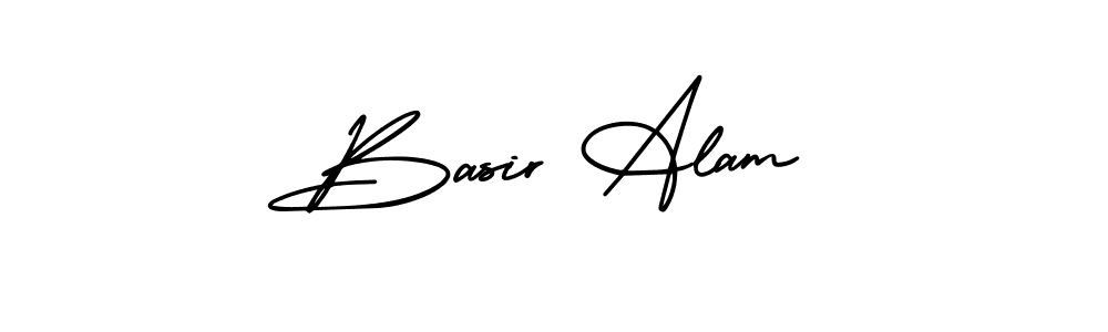 Use a signature maker to create a handwritten signature online. With this signature software, you can design (AmerikaSignatureDemo-Regular) your own signature for name Basir Alam. Basir Alam signature style 3 images and pictures png