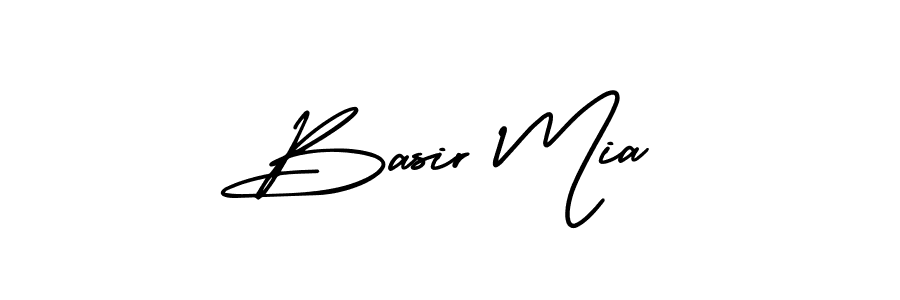 This is the best signature style for the Basir Mia name. Also you like these signature font (AmerikaSignatureDemo-Regular). Mix name signature. Basir Mia signature style 3 images and pictures png