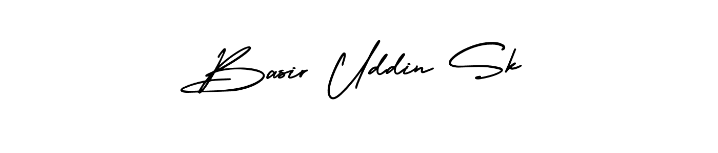 Basir Uddin Sk stylish signature style. Best Handwritten Sign (AmerikaSignatureDemo-Regular) for my name. Handwritten Signature Collection Ideas for my name Basir Uddin Sk. Basir Uddin Sk signature style 3 images and pictures png
