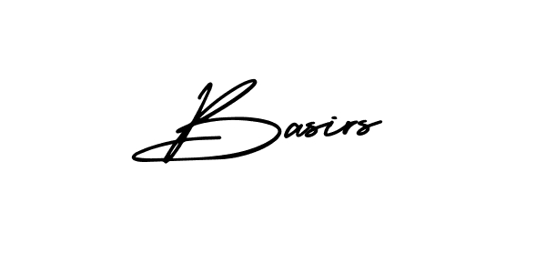 Use a signature maker to create a handwritten signature online. With this signature software, you can design (AmerikaSignatureDemo-Regular) your own signature for name Basirs. Basirs signature style 3 images and pictures png