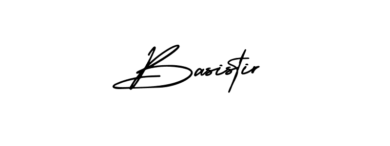 Use a signature maker to create a handwritten signature online. With this signature software, you can design (AmerikaSignatureDemo-Regular) your own signature for name Basistir. Basistir signature style 3 images and pictures png