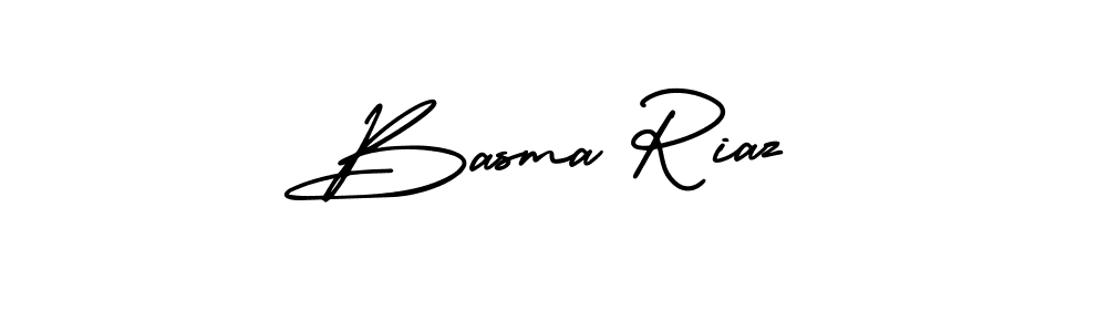 Create a beautiful signature design for name Basma Riaz. With this signature (AmerikaSignatureDemo-Regular) fonts, you can make a handwritten signature for free. Basma Riaz signature style 3 images and pictures png