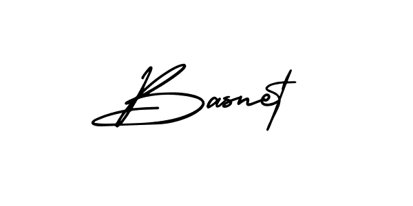 Basnet stylish signature style. Best Handwritten Sign (AmerikaSignatureDemo-Regular) for my name. Handwritten Signature Collection Ideas for my name Basnet. Basnet signature style 3 images and pictures png